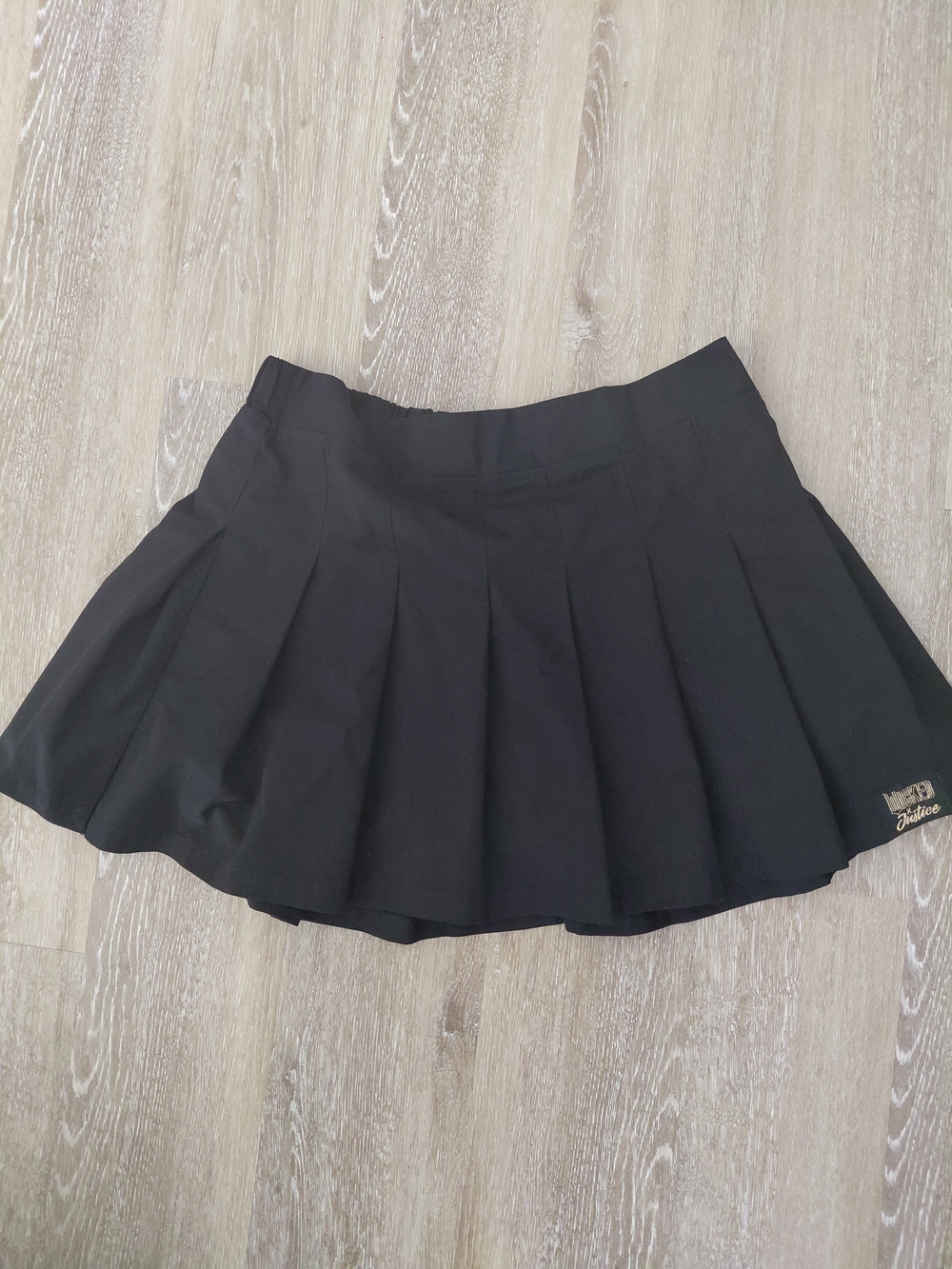 Justice/Wicked Collab Black Circle Skater Skirt XL Plus